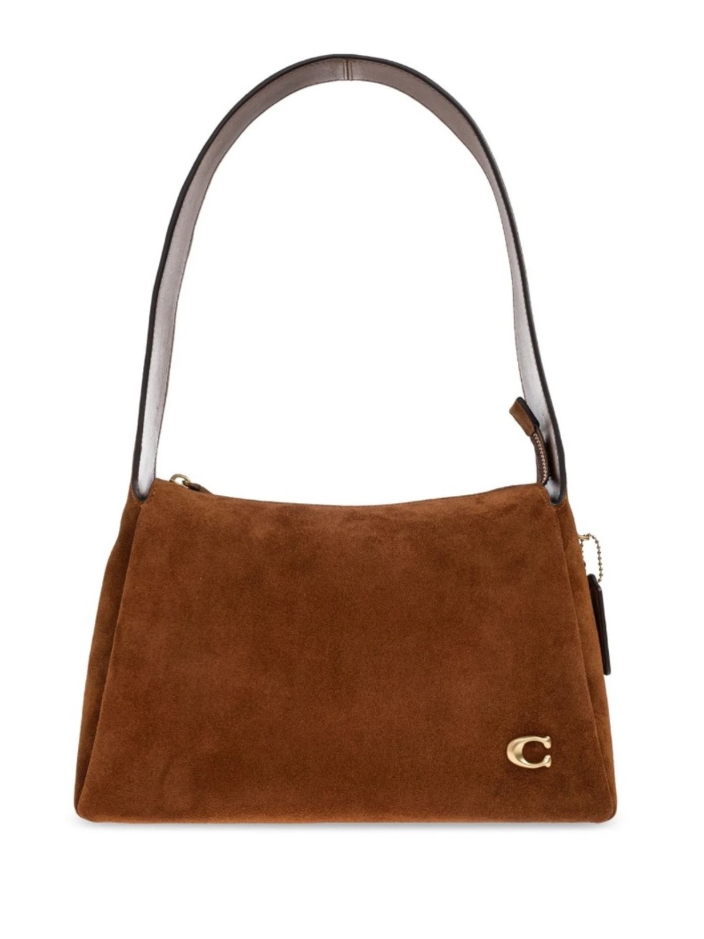 Coach Lola Suede Shoulder Bag in Warm Brown